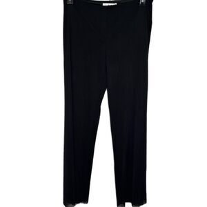 CAbi Mesh Black Pull On Pants Size Medium Style 967 No pockets